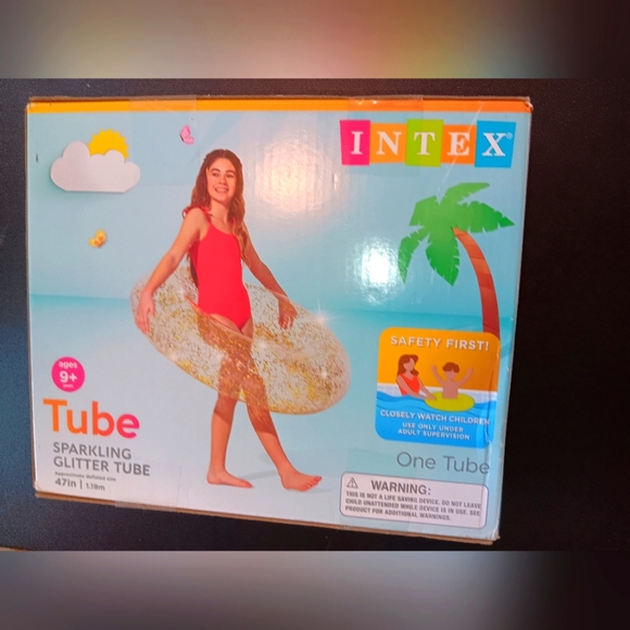 Intex Other - Tube Inflatable Sparkling Glitter Tube For Pool Fun. By Intex New.